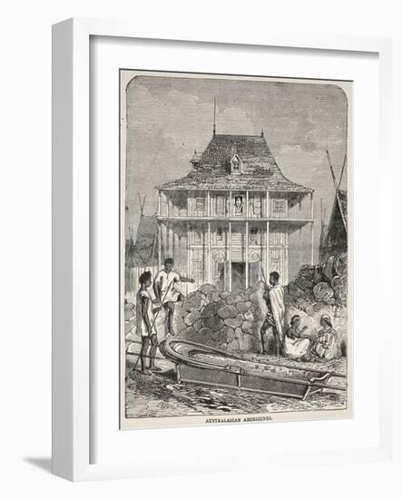 Australian Aborigines (Litho)-English-Framed Giclee Print