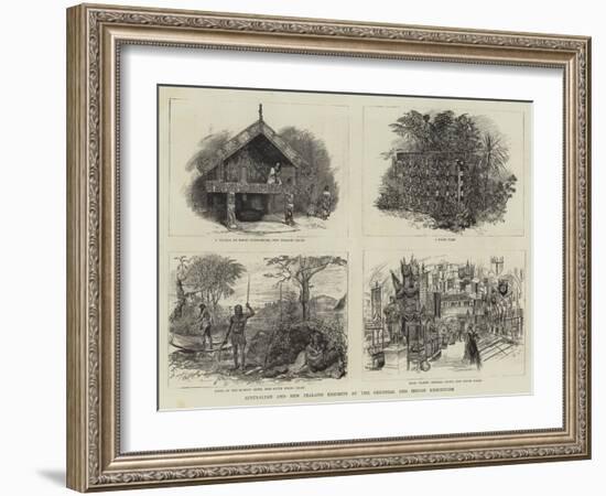 Australian and New Zealand Exhibits at the Colonial and Indian Exhibition-null-Framed Giclee Print