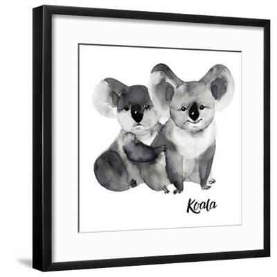 Australian Animals Watercolor Illustration Hand Drawn Wildlife