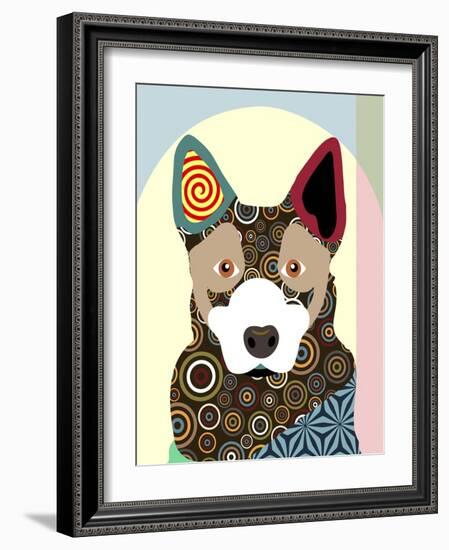 Australian Cattle Dog-Adefioye Lanre-Framed Giclee Print