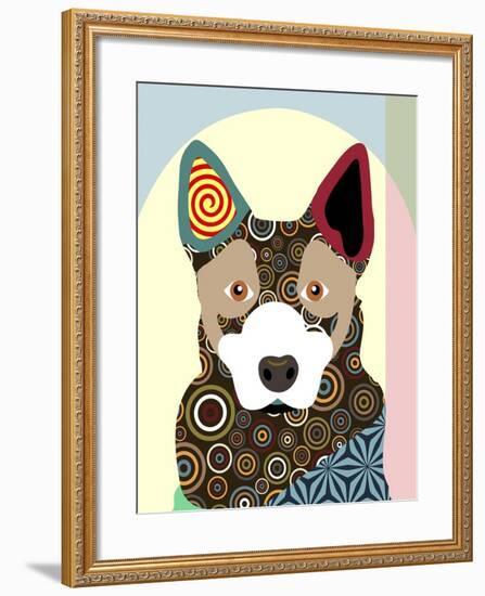 Australian Cattle Dog-Adefioye Lanre-Framed Giclee Print