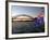 Australian Flag and Sydney Harbor Bridge at Dusk, Sydney, Australia-David Wall-Framed Photographic Print