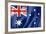 Australian Flag-daboost-Framed Art Print
