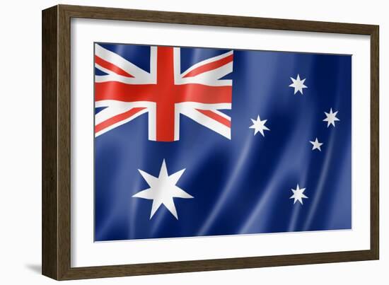 Australian Flag-daboost-Framed Art Print