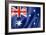 Australian Flag-daboost-Framed Art Print