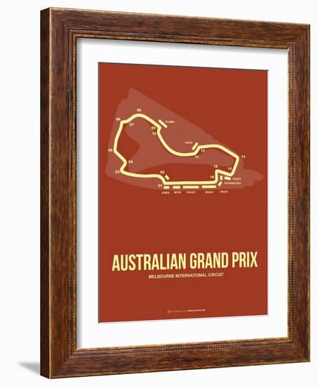 Australian Grand Prix 3-NaxArt-Framed Art Print