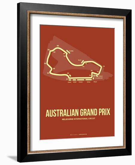 Australian Grand Prix 3-NaxArt-Framed Art Print