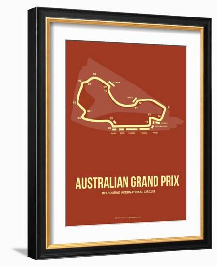 Australian Grand Prix 3-NaxArt-Framed Art Print