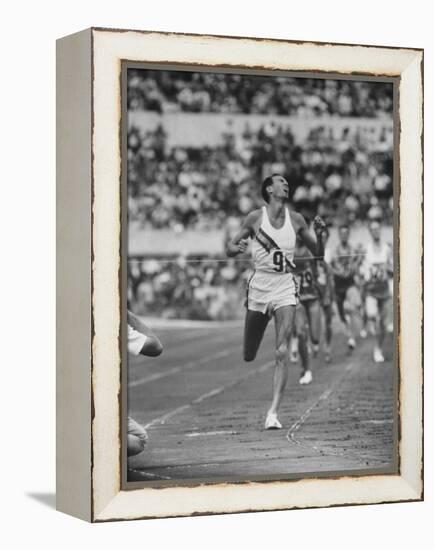 Australian Herb Elliot, Winning Men's 1500 Meter Race, at Olympics-George Silk-Framed Premier Image Canvas