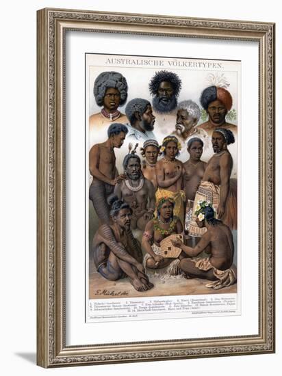 Australian Inhabitants, 1800-1850-G Mutzel-Framed Giclee Print