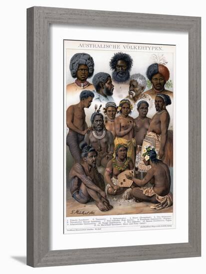 Australian Inhabitants, 1800-1850-G Mutzel-Framed Giclee Print