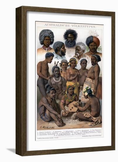 Australian Inhabitants, 1800-1850-G Mutzel-Framed Giclee Print