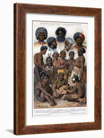 Australian Inhabitants, 1800-1850-G Mutzel-Framed Giclee Print