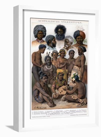 Australian Inhabitants, 1800-1850-G Mutzel-Framed Giclee Print