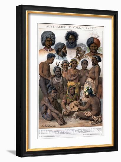 Australian Inhabitants, 1800-1850-G Mutzel-Framed Giclee Print