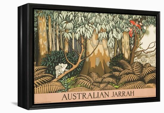 Australian Jarrah Travel Poster-null-Framed Premier Image Canvas