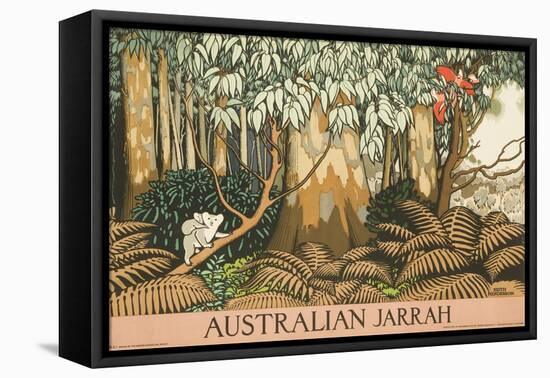 Australian Jarrah Travel Poster-null-Framed Premier Image Canvas