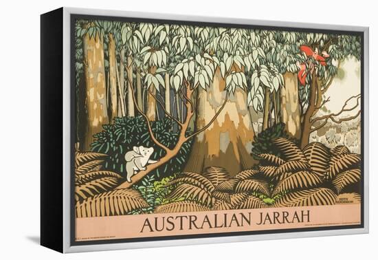 Australian Jarrah Travel Poster-null-Framed Premier Image Canvas
