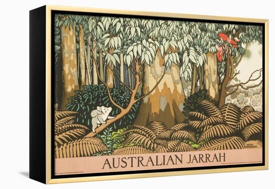 Australian Jarrah Travel Poster-null-Framed Premier Image Canvas