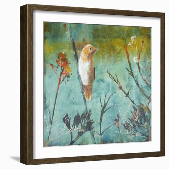 Australian Reed Warbler-Trudy Rice-Framed Art Print