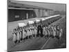 Australian Sales Girls in Front of a Fleet of 1965 Hillman Imps, Selby, North Yorkshire, 1965-Michael Walters-Mounted Photographic Print