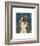 Australian Shepherd (Blue Merle)-John W^ Golden-Framed Art Print