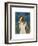 Australian Shepherd (Blue Merle)-John W^ Golden-Framed Art Print