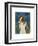 Australian Shepherd (Blue Merle)-John W^ Golden-Framed Art Print