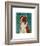 Australian Shepherd (Red)-John W^ Golden-Framed Art Print