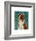 Australian Shepherd (Red)-John W^ Golden-Framed Art Print