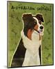 Australian Shepherd-John W^ Golden-Mounted Giclee Print