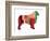 Australian Sheppard-NaxArt-Framed Art Print