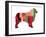 Australian Sheppard-NaxArt-Framed Art Print