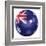 Australian Soccer Ball-zentilia-Framed Art Print