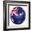 Australian Soccer Ball-zentilia-Framed Art Print