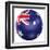 Australian Soccer Ball-zentilia-Framed Art Print