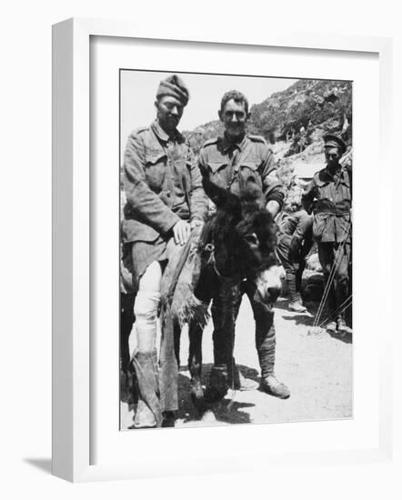 Australian Soldiers at Gallipoli During World War I-Robert Hunt-Framed Photographic Print