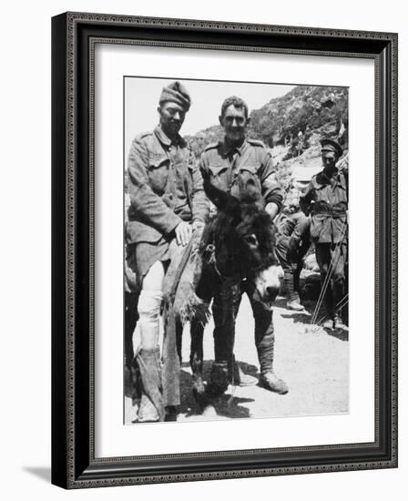 Australian Soldiers at Gallipoli During World War I-Robert Hunt-Framed Photographic Print