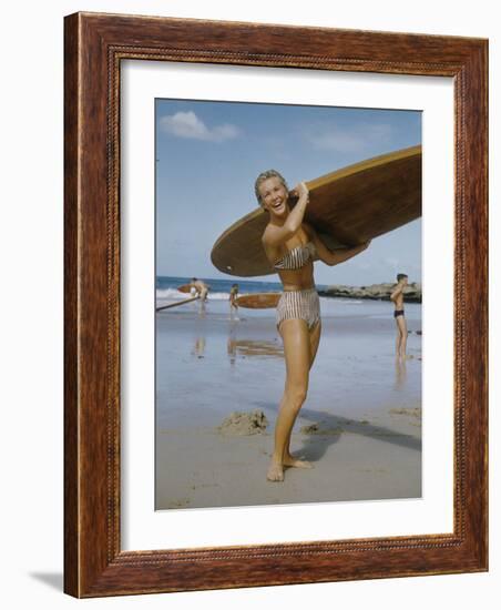 Australian Surfer Girl-John Dominis-Framed Photographic Print