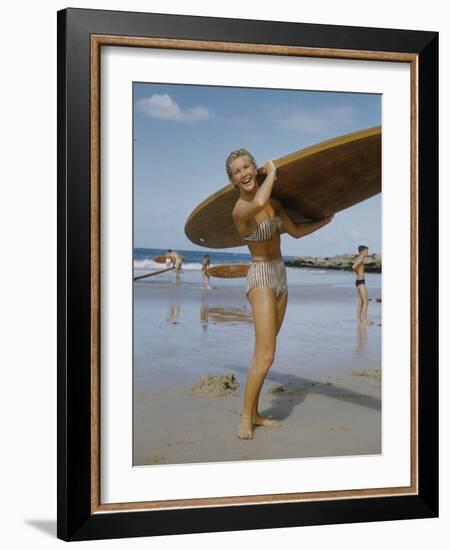 Australian Surfer Girl-John Dominis-Framed Photographic Print