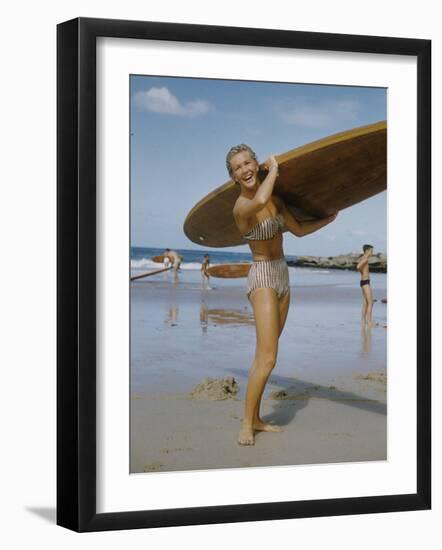 Australian Surfer Girl-John Dominis-Framed Photographic Print