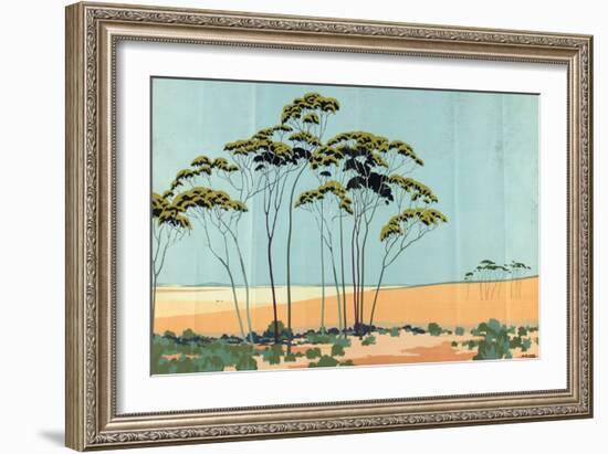 Australian Wheat, from the Series 'Australia's Wealth of Wheat and Wool'-Archibald Bertram Webb-Framed Giclee Print