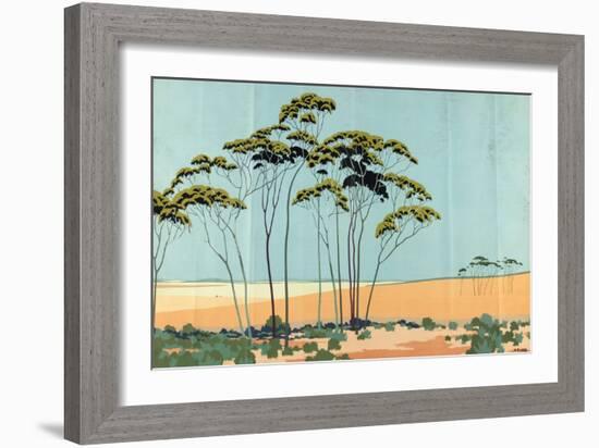 Australian Wheat, from the Series 'Australia's Wealth of Wheat and Wool'-Archibald Bertram Webb-Framed Giclee Print