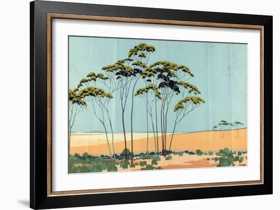 Australian Wheat, from the Series 'Australia's Wealth of Wheat and Wool'-Archibald Bertram Webb-Framed Giclee Print