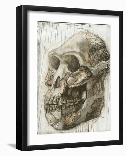 Australopithecus Afarensis Skull-Kennis and Kennis-Framed Photographic Print