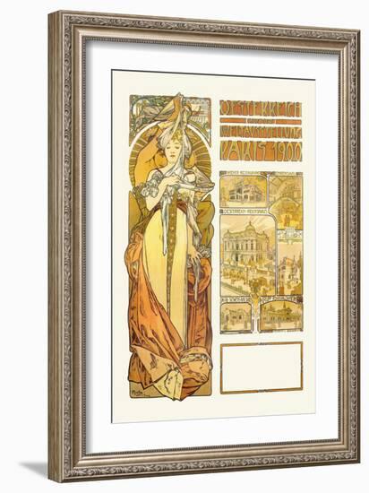 Austria: 1900-Alphonse Mucha-Framed Art Print