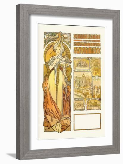 Austria: 1900-Alphonse Mucha-Framed Art Print