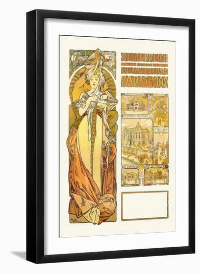 Austria: 1900-Alphonse Mucha-Framed Art Print