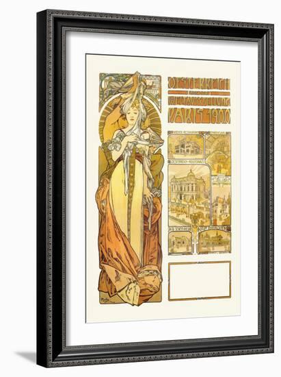 Austria: 1900-Alphonse Mucha-Framed Art Print