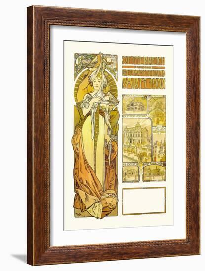 Austria: 1900-Alphonse Mucha-Framed Art Print